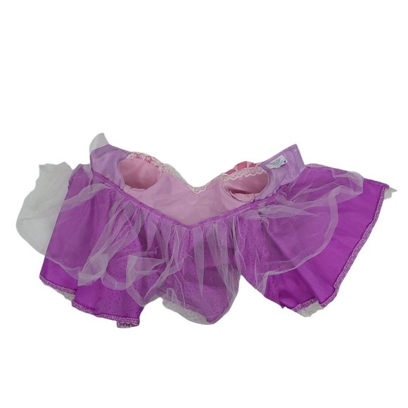 Build A Bear Workshop Disney Princess Rapunzel Tangled Gown Dress Purple Pink - Picture 10 of 11
